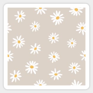 Neutral daisies Sticker